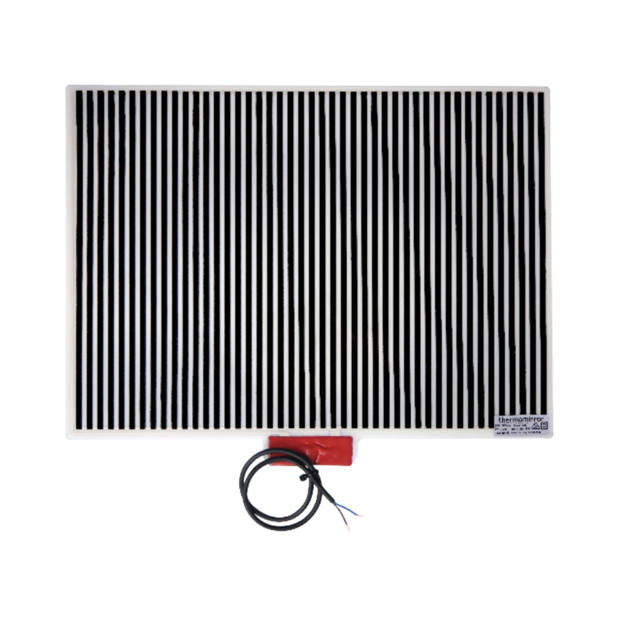 THERMOGROUP ABLAZE ROUND BLACK FRAME MIRROR WITH DEMISTER 600MM