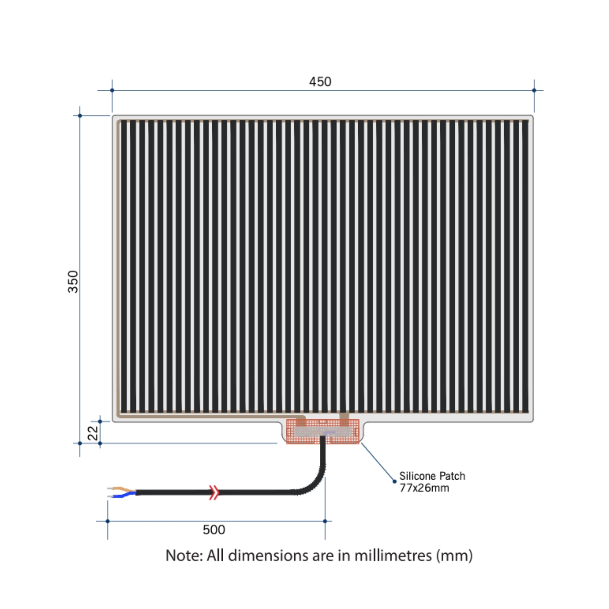 THERMOGROUP ABLAZE ROUND BLACK FRAME MIRROR WITH DEMISTER 600MM