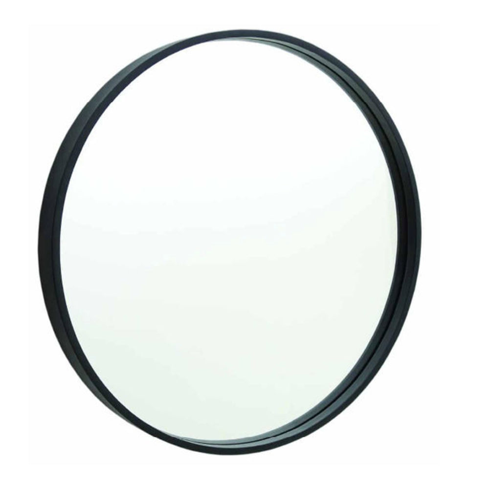 THERMOGROUP ABLAZE ROUND BLACK FRAME MIRROR 900MM