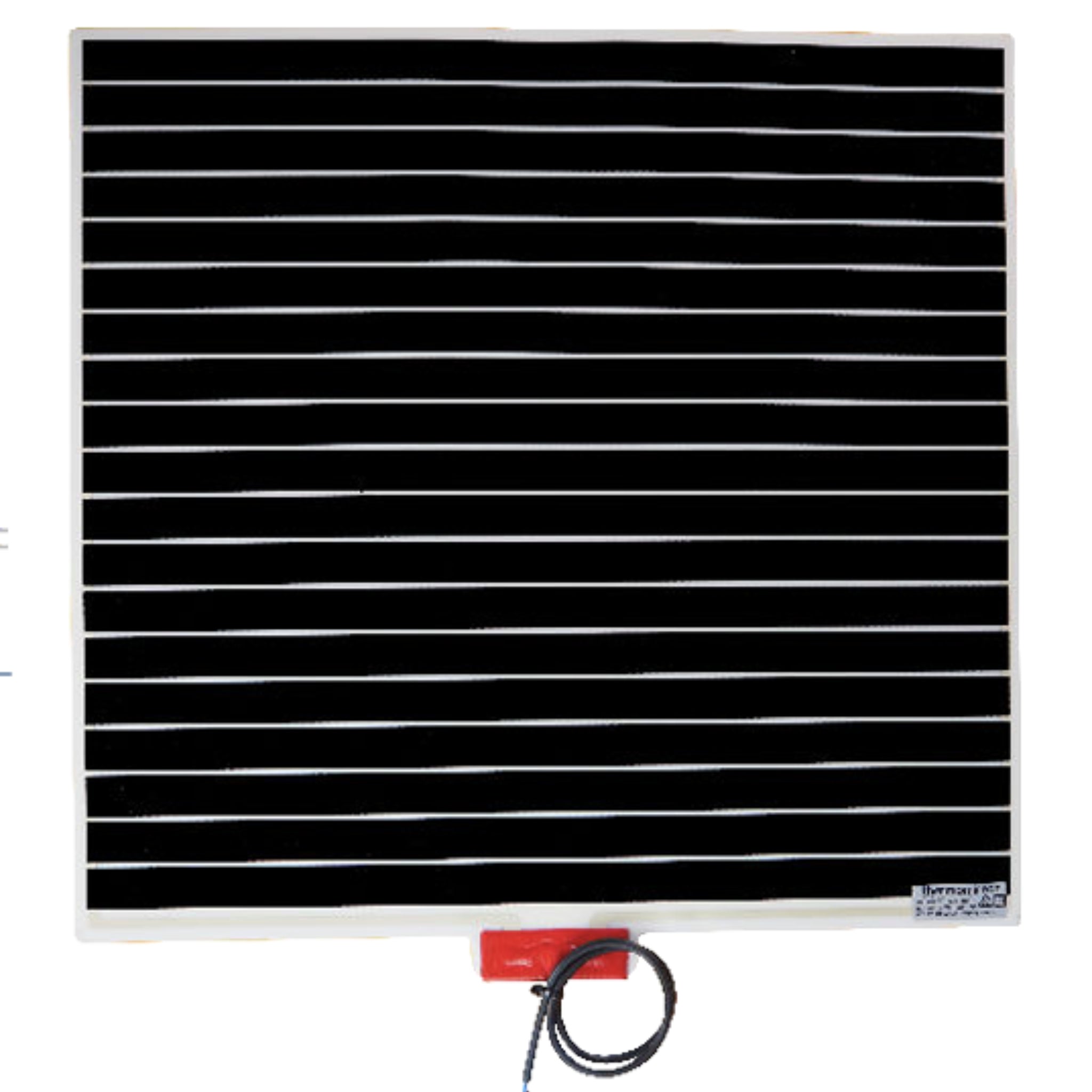 THERMOGROUP ABLAZE SQUARE BLACK FRAME MIRROR WITH DEMISTER 750MM