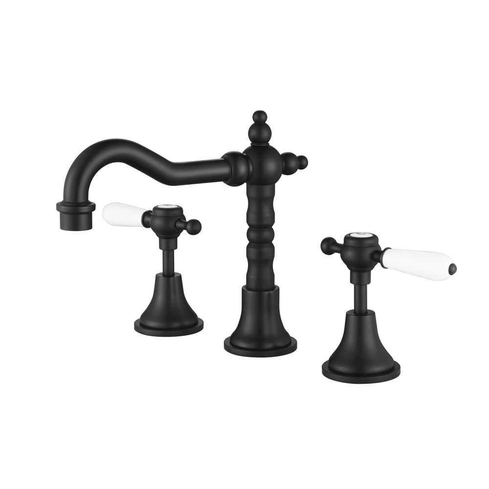 MODERN NATIONAL BORDEAUX THREE PIECE BASIN SET 242MM MATTE BLACK