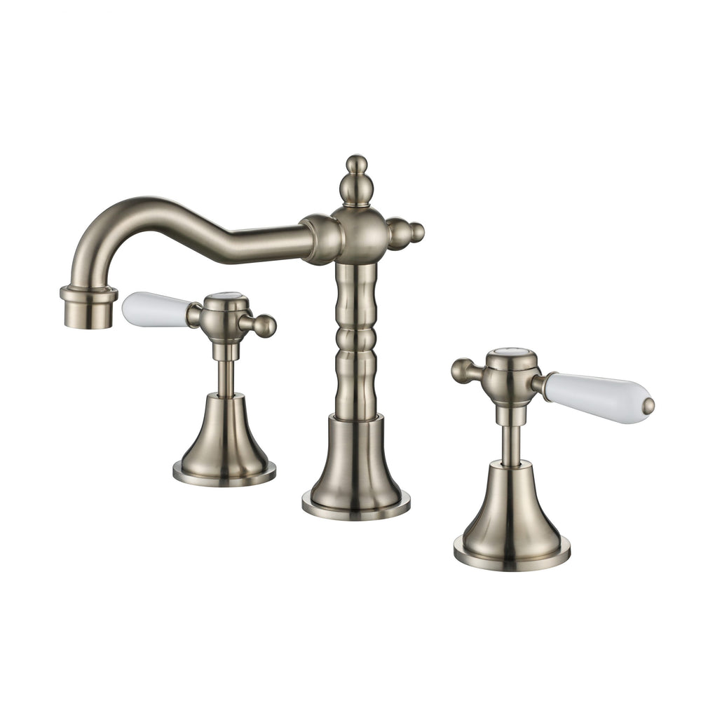 MODERN NATIONAL BORDEAUX THREE PIECE BASIN SET 242MM BRUSHED NICKEL