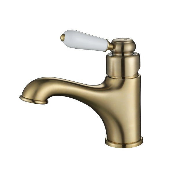 MODERN NATIONAL BORDEAUX BASIN MIXER 129MM BRUSHED BRONZE