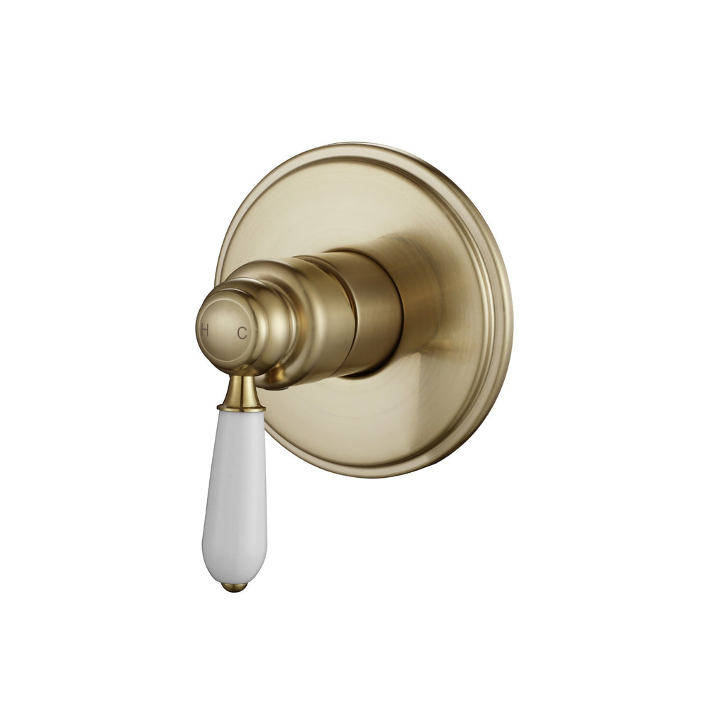 MODERN NATIONAL BORDEAUX SHOWER MIXER TRIM KIT WITH UNIVERSAL BODY 115MM BRUSHED BRONZE