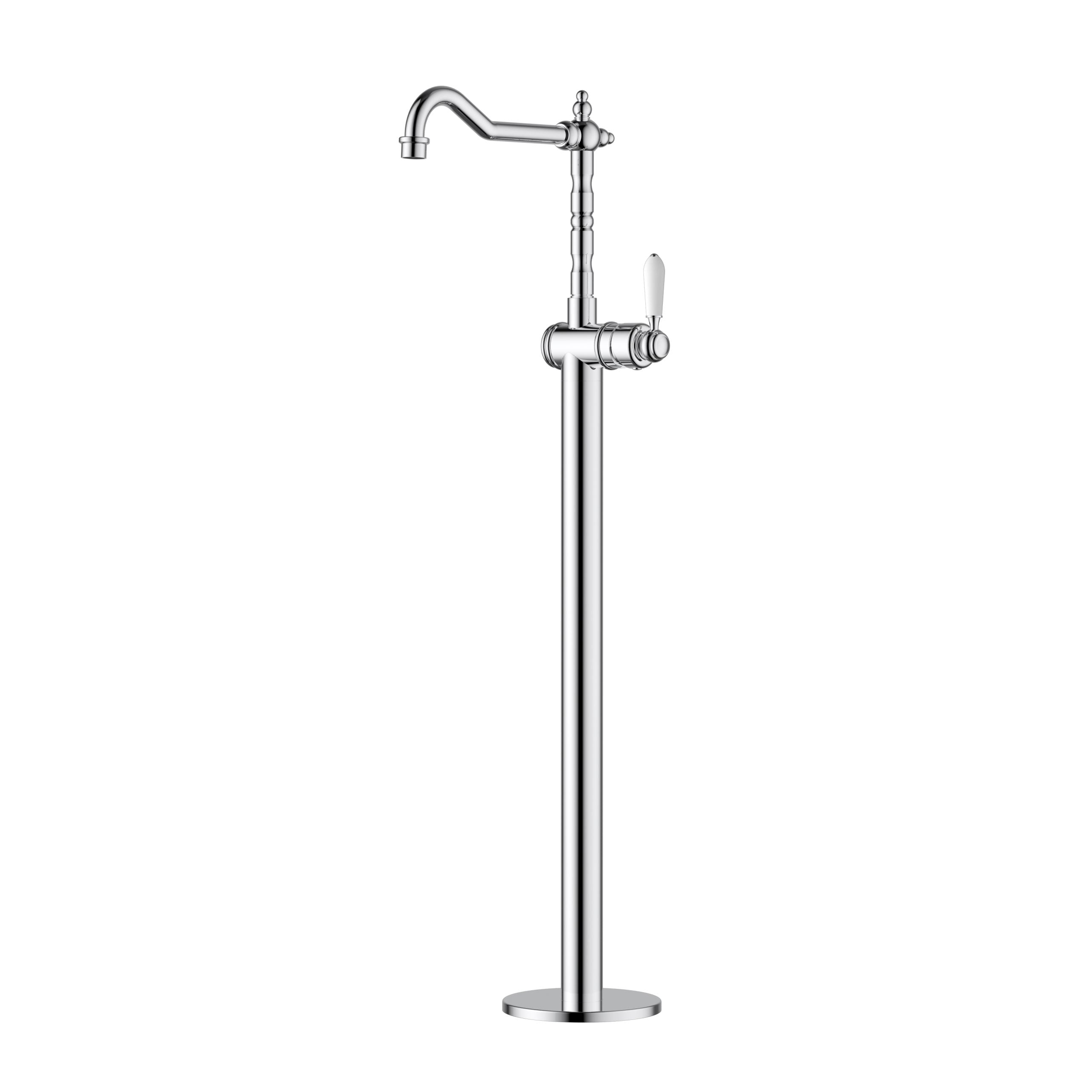 MODERN NATIONAL BORDEAUX FREESTANDING BATH MIXER 911MM CHROME