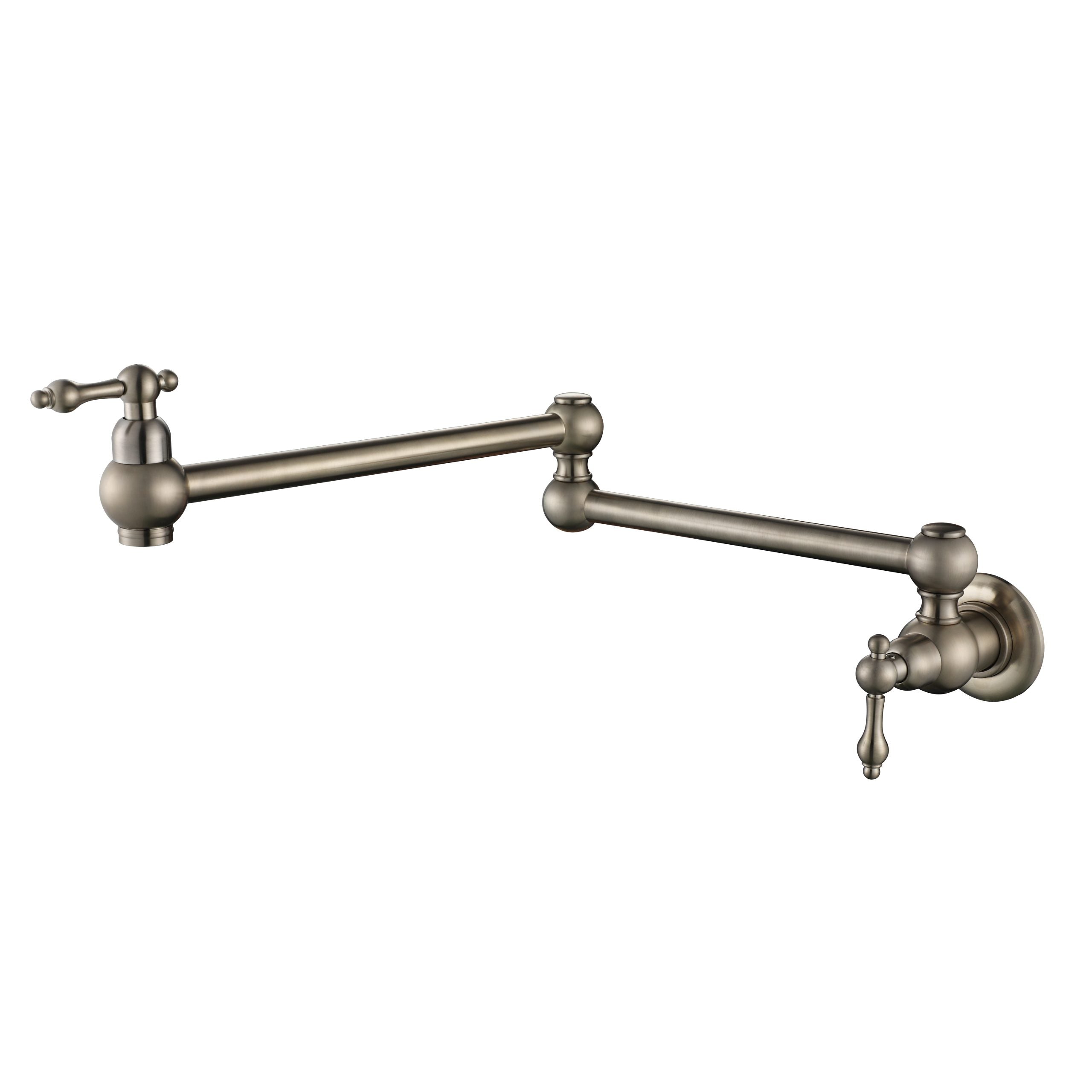 MODERN NATIONAL BORDEAUX KITCHEN POT FILLER 577MM BRUSHED NICKEL