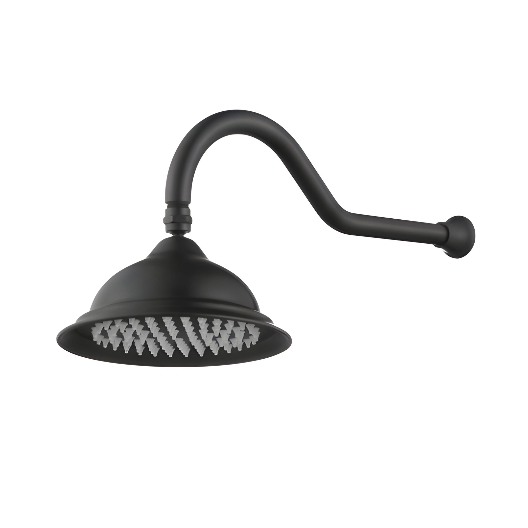 MODERN NATIONAL BORDEAUX SHOWER ARM WITH HEAD 505MM MATTE BLACK