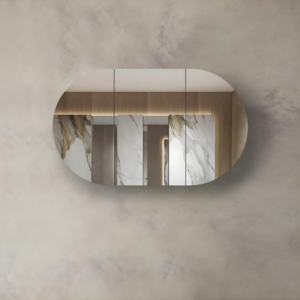 OTTI BONDI SHAVING CABINET NATURAL OAK 1200X750MM