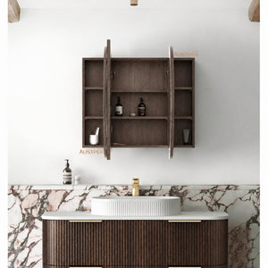 OTTI BONDI SABLE WALNUT SHAVING CABINET 1200X750MM