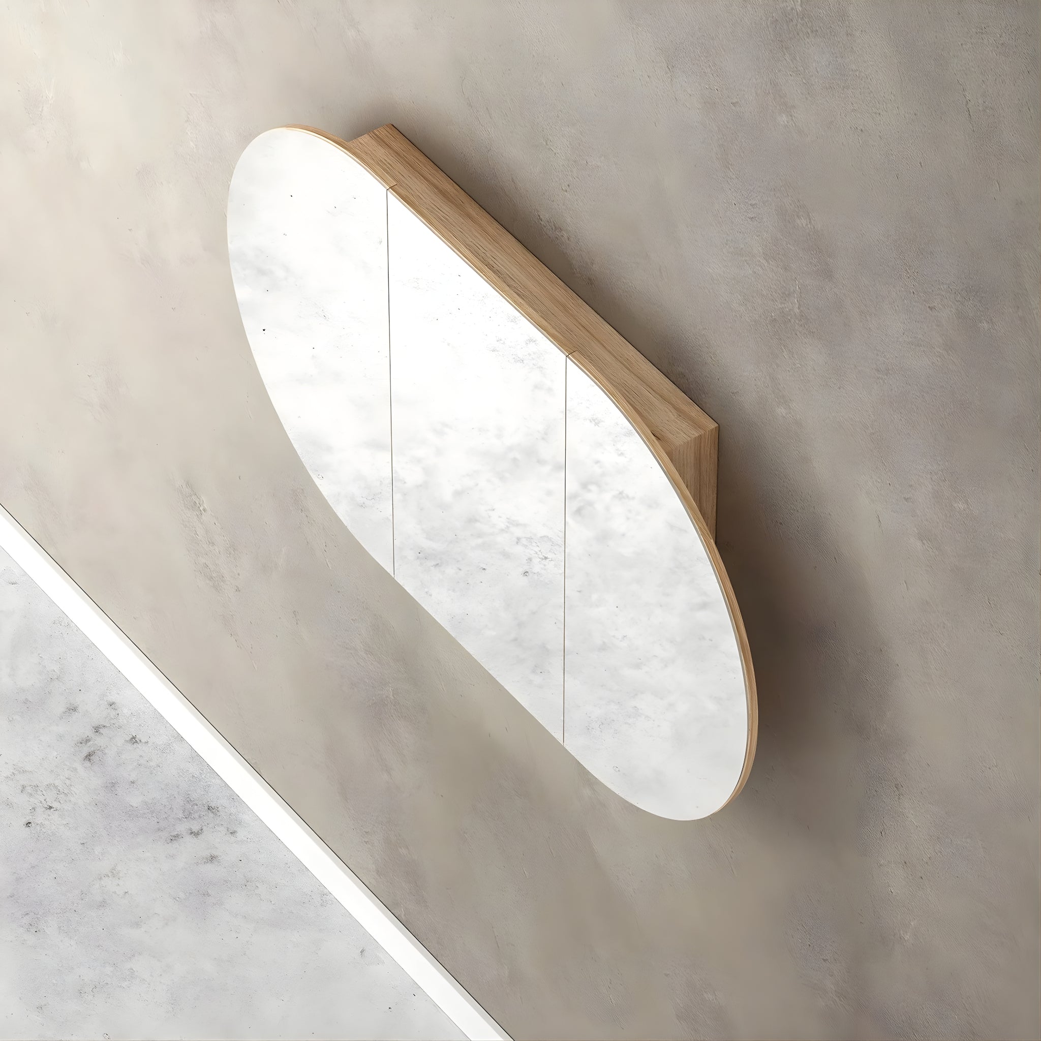 OTTI BONDI SHAVING CABINET NATURAL OAK 1500X900MM