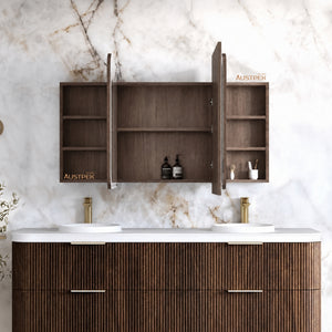 OTTI BONDI SABLE WALNUT SHAVING CABINET 1800X900MM