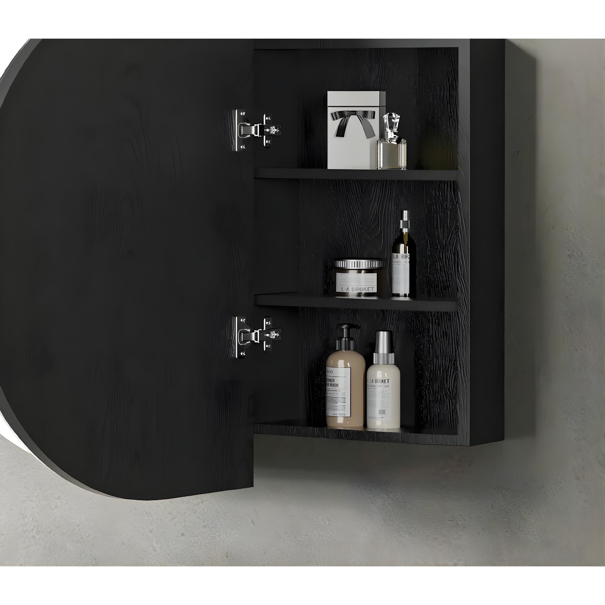 OTTI BONDI SHAVING CABINET BLACK OAK 900X600MM