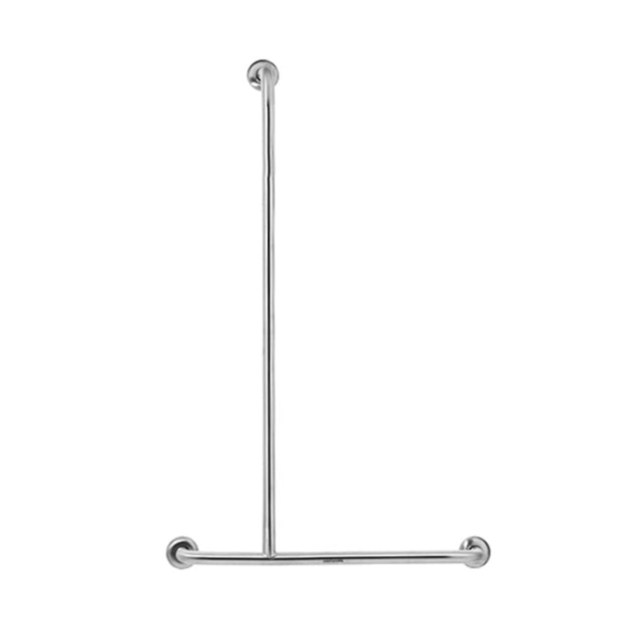 JOHNSON SUISSE SHOWER GRAB RAIL 700MM STAINLESS STEEL (AVAILABLE IN LEFT AND RIGHT HAND RAIL)