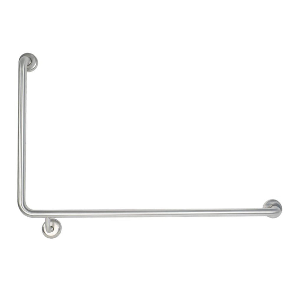 JOHNSON SUISSE ANGLED 90 DEGREE GRAB RAIL 950MM STAINLESS STEEL (AVAILABLE IN LEFT AND RIGHT HAND RAIL)