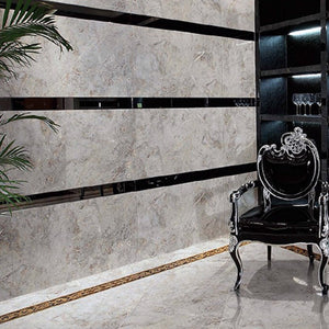 EVERSTONE EUROMARMO BRECCIA GRIGIA HONED 900X600MM RECTANGULAR TILE (PER BOX)