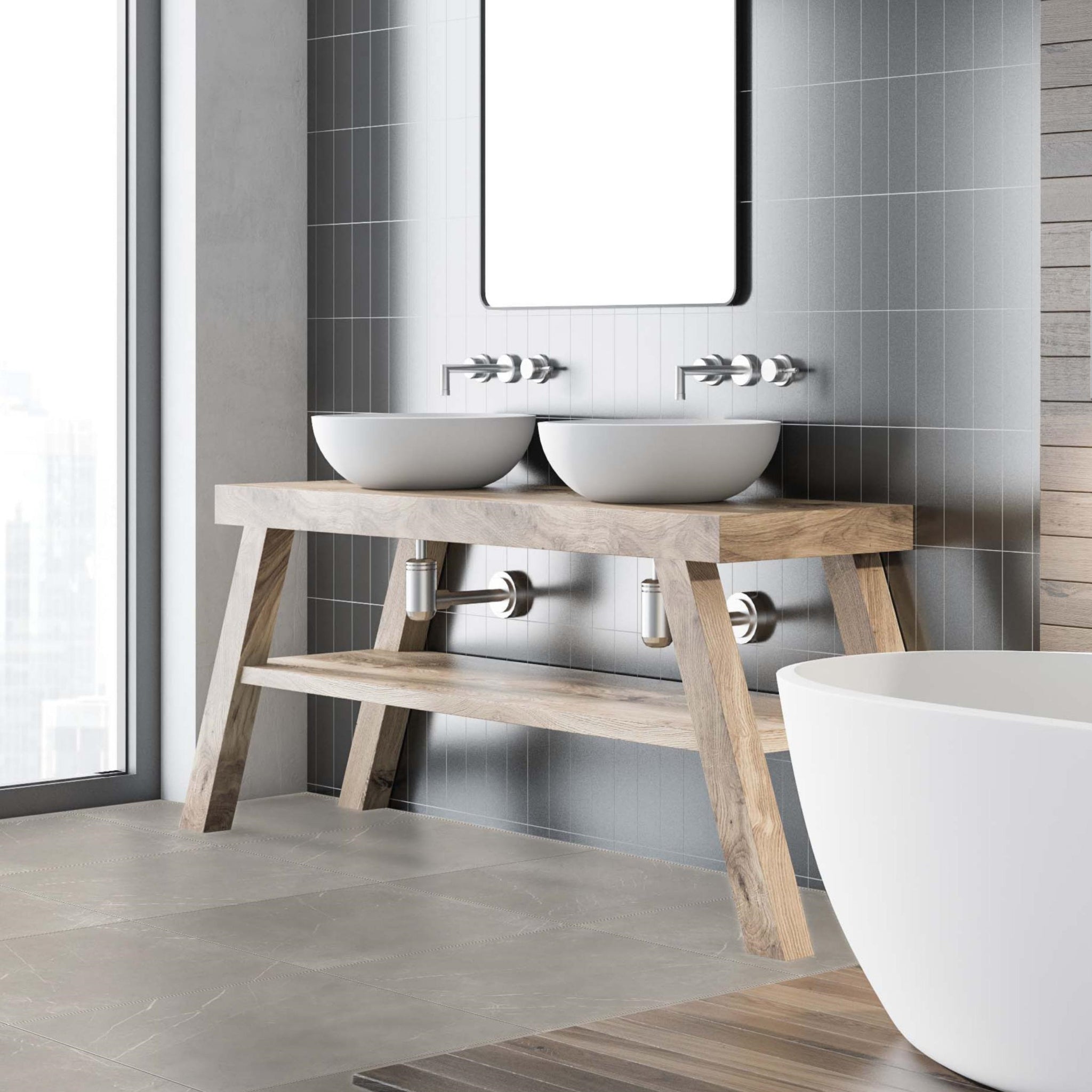ELITE BRESCIA LIGHT GREY MATTE 500X500MM SQUARE TILE (PER BOX)