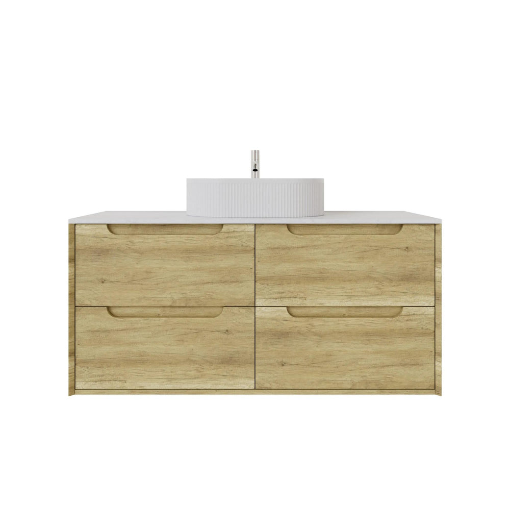 VITO BROOKLYN ASHWOOD 1200MM SINGLE BOWL WALL HUNG VANITY