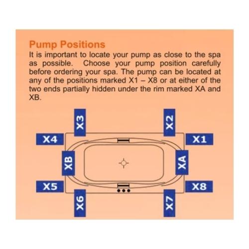 BROADWAY CASTILLA SPA BATHTUB GLOSS WHITE 1800MM WITH 15-JETS