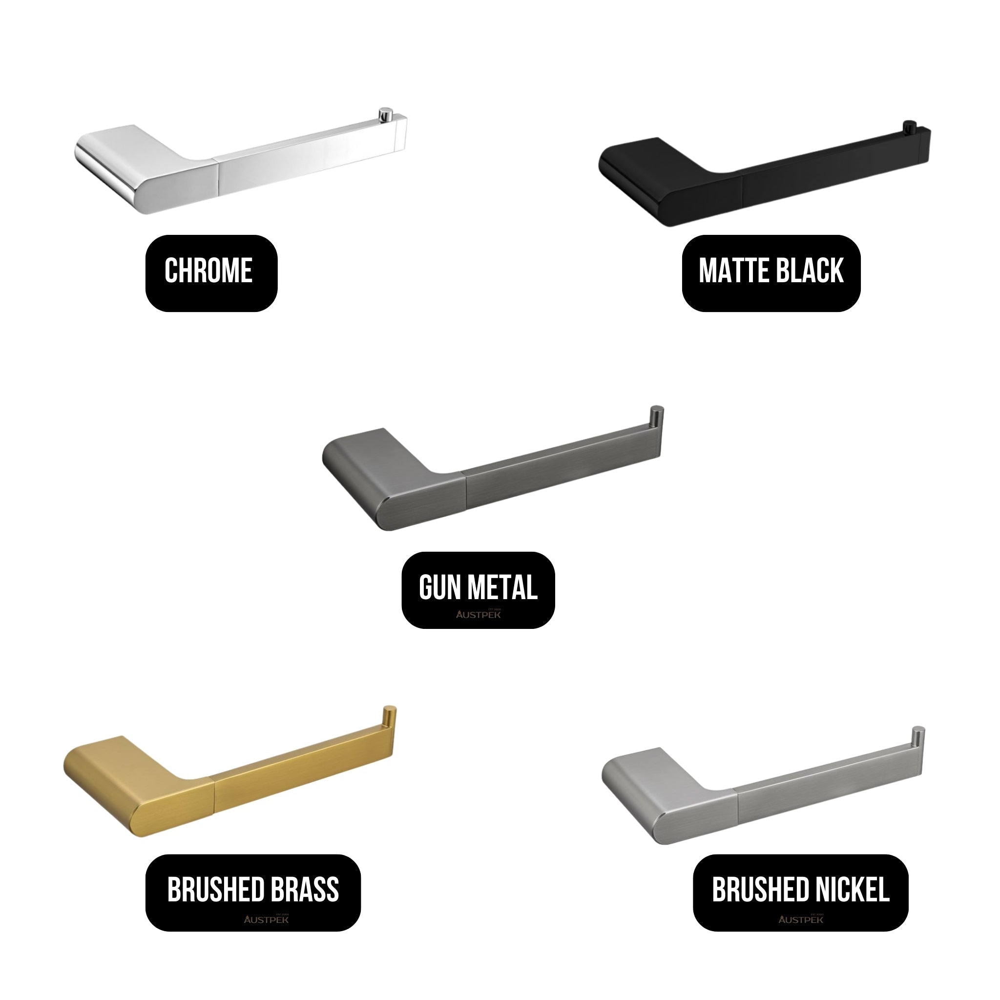 AQUAPERLA VOG TOILET PAPER HOLDER 175MM BRUSHED BRASS