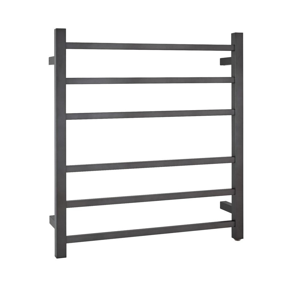 NORICO 6-BAR HEATED TOWEL RAIL GUN METAL 674MM