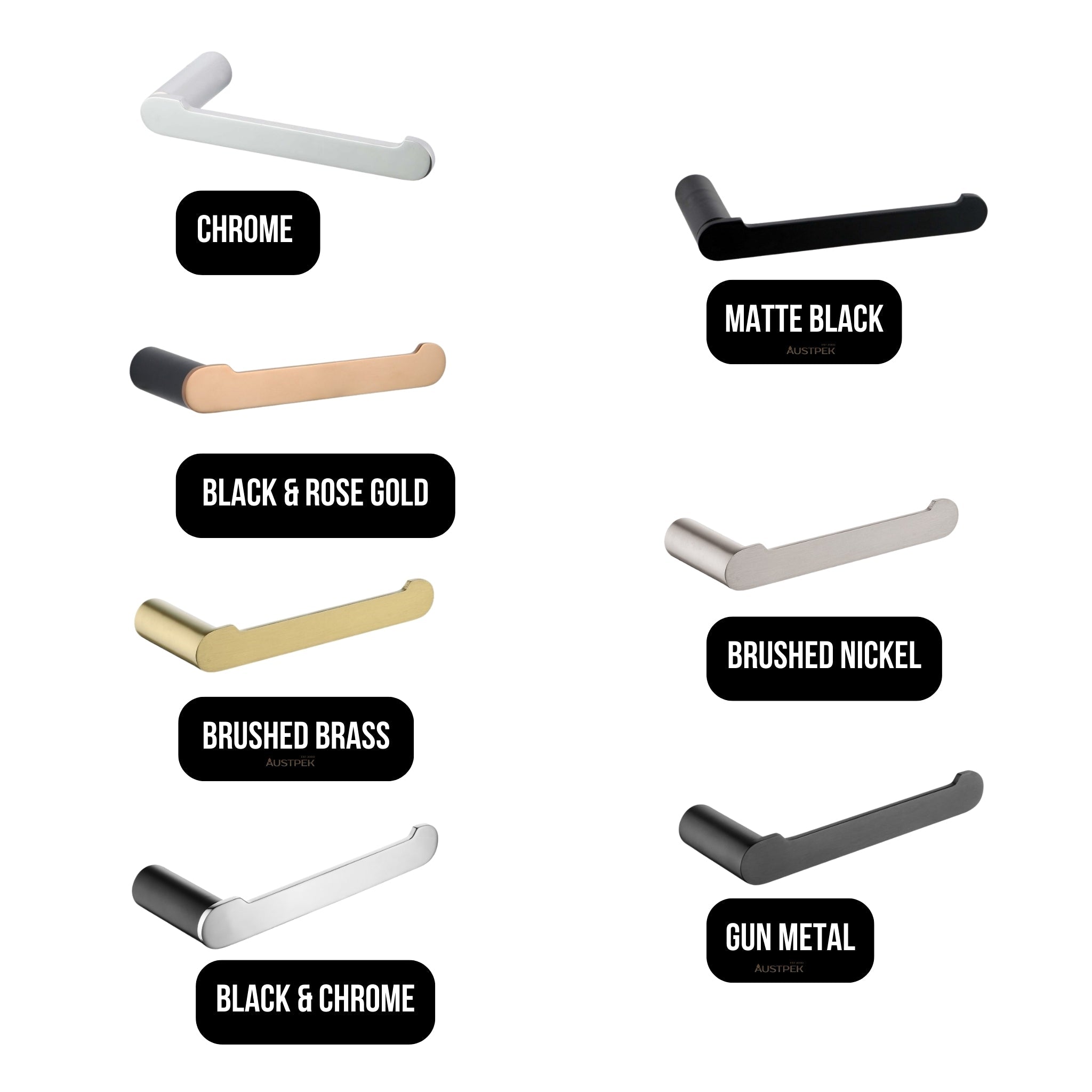 AQUAPERLA RUSHY TOILET PAPER HOLDER 170MM BLACK