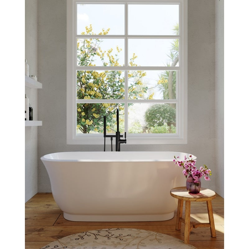 BEL BAGNO BADEN FREESTANDING BATHTUB GLOSS WHITE (AVAILABLE IN 1500MM AND 1700MM)