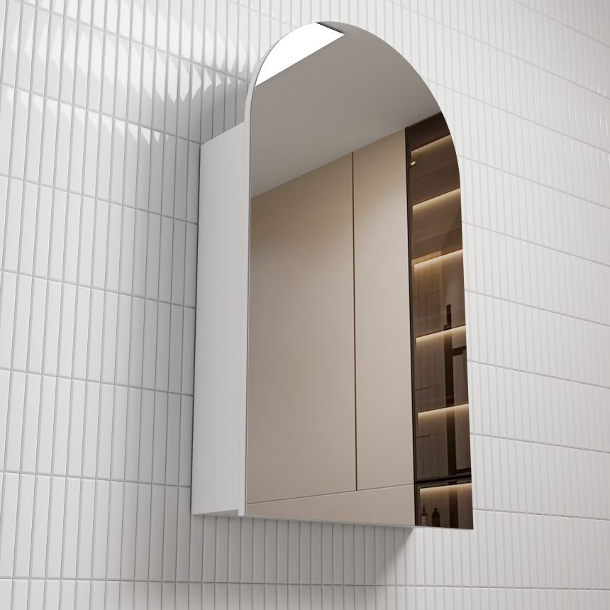 AULIC CANTERBURY MATTE WHITE SHAVING CABINET 500X900MM