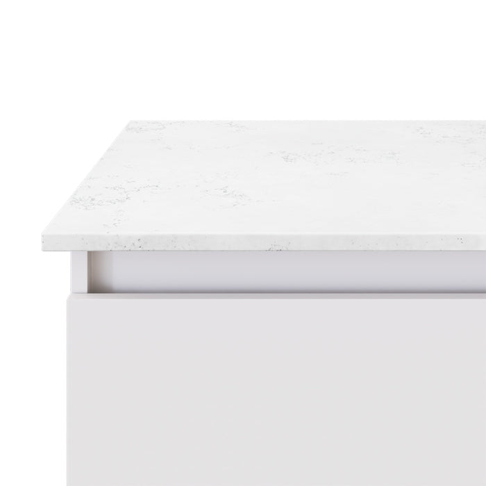 FIENZA BIANCO MARBLE SILICA FREE RECTANGULAR STONE BENCHTOP (AVAILABLE IN 600MM, 750MM, 900MM, 1200MM, 1500MM AND 1800MM)