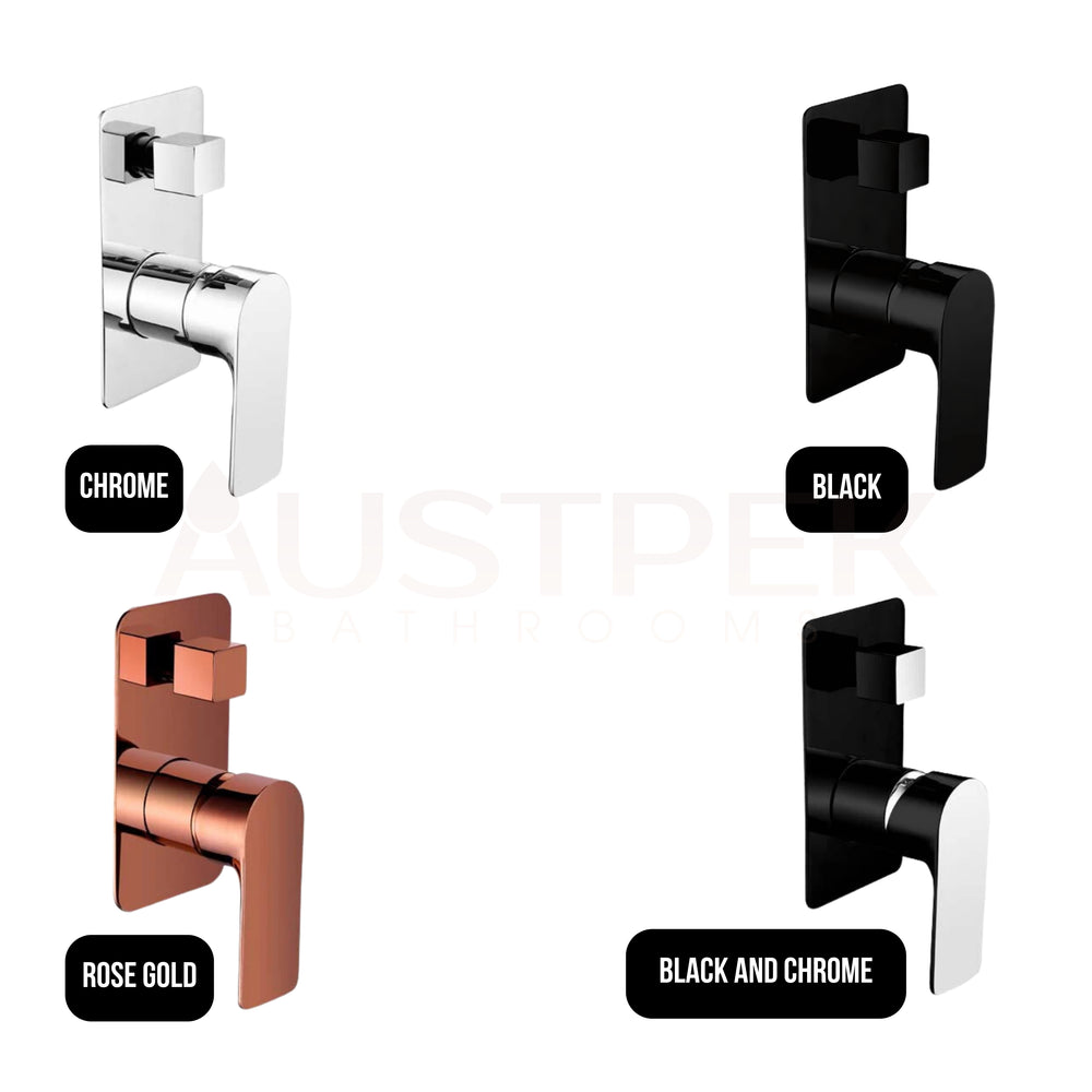 TAPART SLEEK WALL MIXER WITH DIVERTER 181MM CHROME