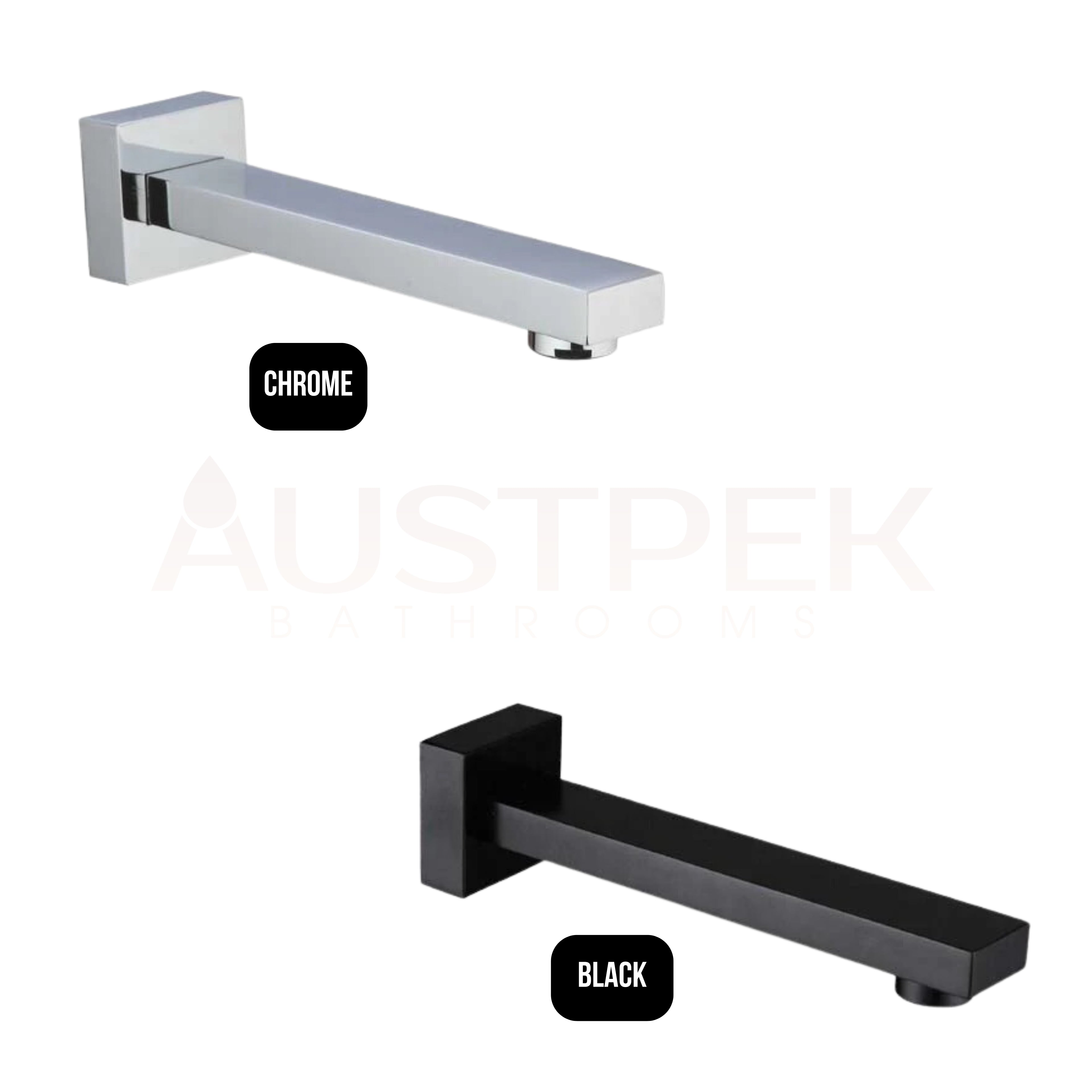 HELLYCAR TONY BATH OUTLET 200MM BLACK