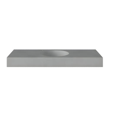 CONCRETE STUDIO BOYA SINGLE BOWL WALL HUNG BASIN (AVAILABLE IN 750MM, 900MM, 1200MM, 1500MM, 1800MM, AND 2100MM)