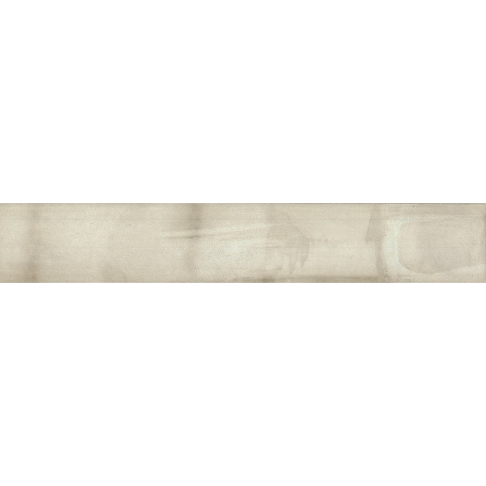 EVERSTONE BRUSH WHITE BONE GLOSSY 370X61MM RECTANGLE TILE (PER BOX)