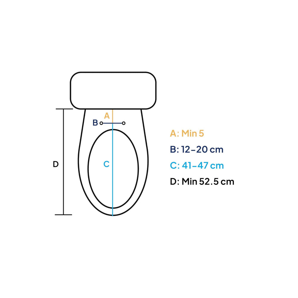 DIB ELECTRIC BIDET WITH SIDE CONTROL GLOSS WHITE