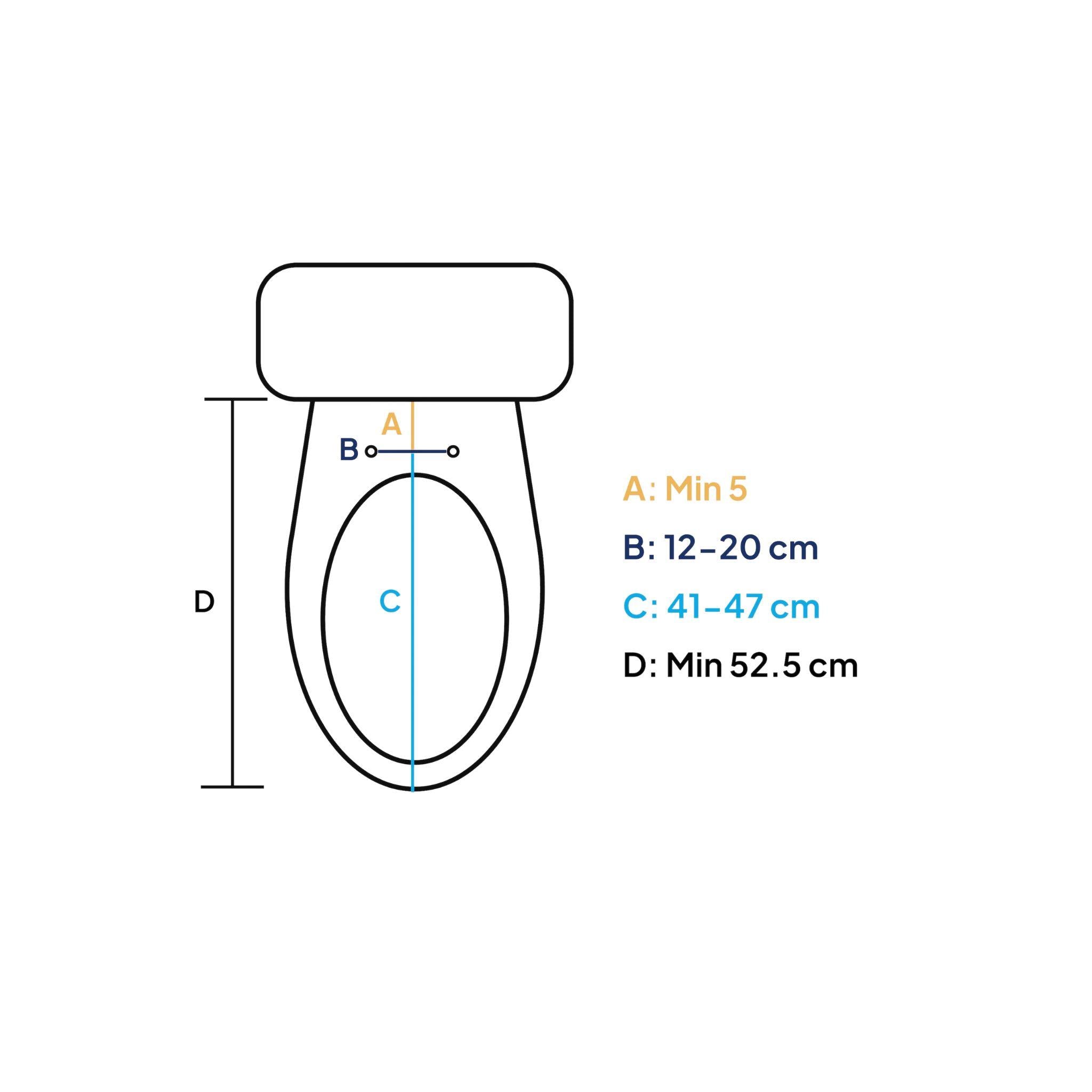 DIB ELECTRIC BIDET WITH SIDE CONTROL GLOSS WHITE
