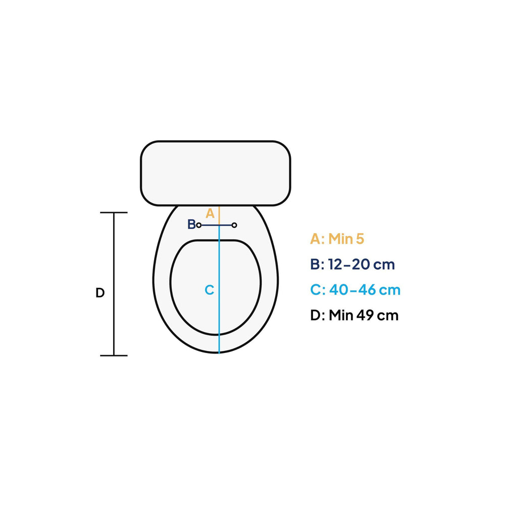 DIB ELECTRIC BIDET WITH SIDE CONTROL GLOSS WHITE