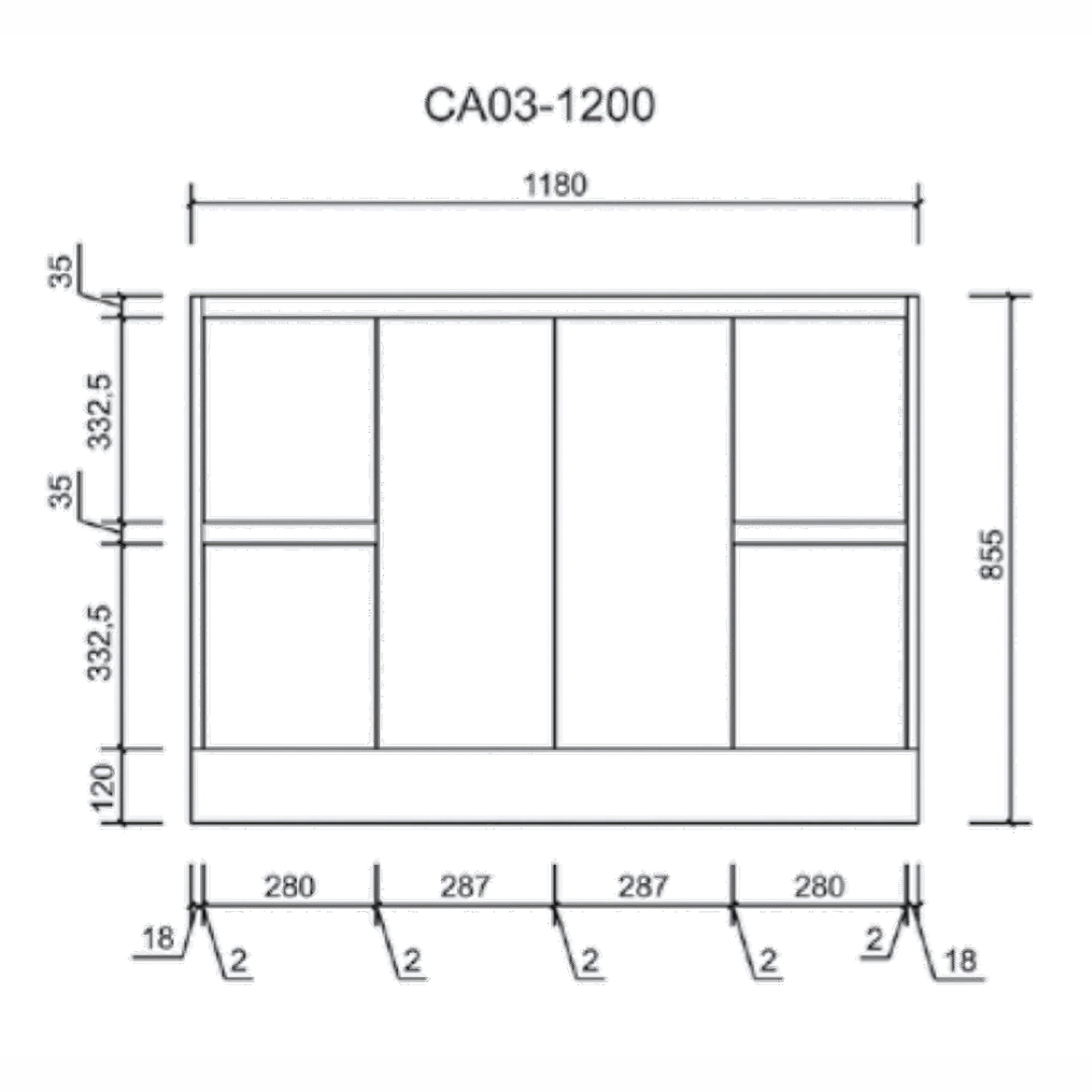 AULIC ALICE MATTE WHITE 1200MM SINGLE BOWL FLOOR STANDING VANITY