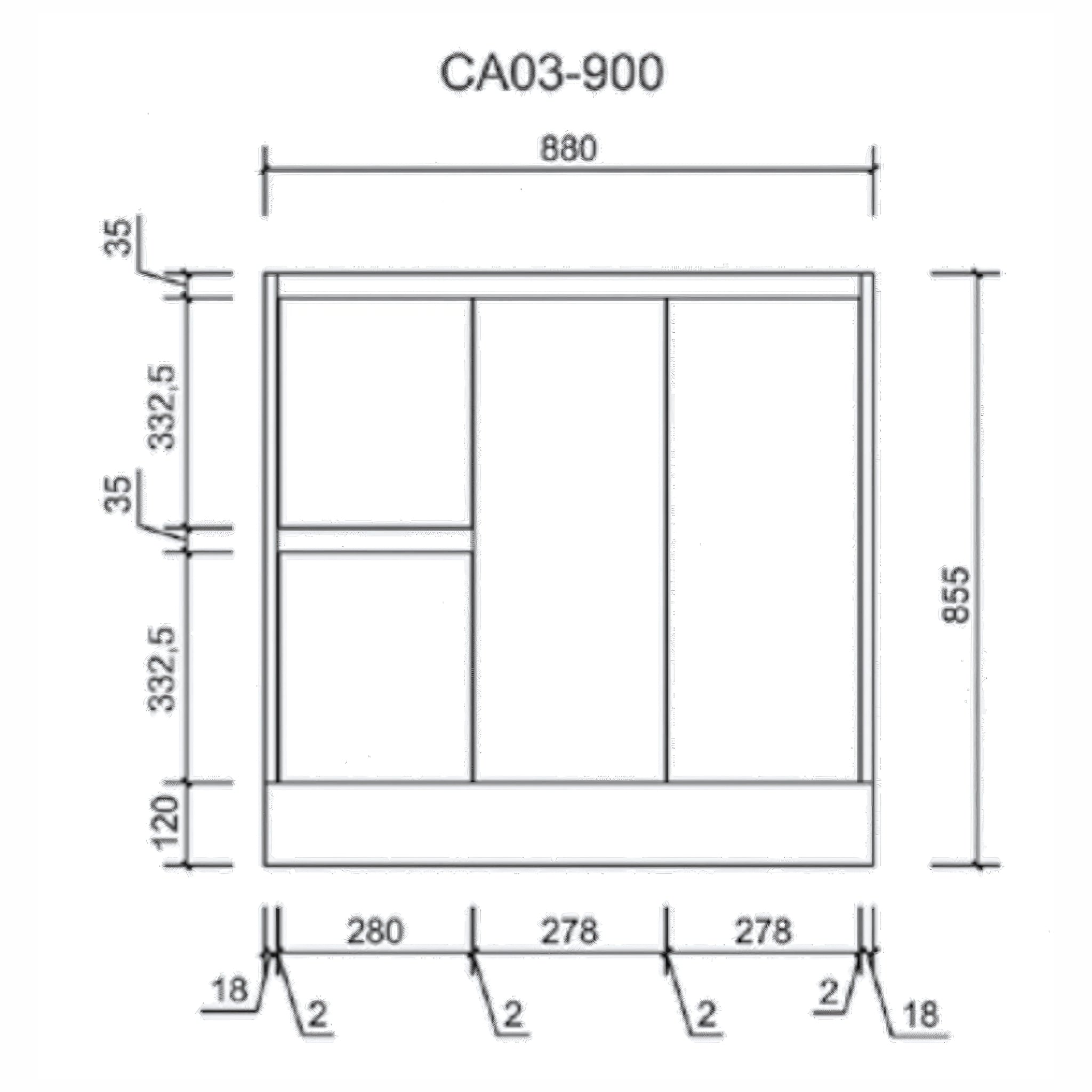AULIC ALICE MATTE WHITE 900MM FLOOR STANDING VANITY (AVAILABLE IN LEFT AND RIGHT HAND DRAWER)
