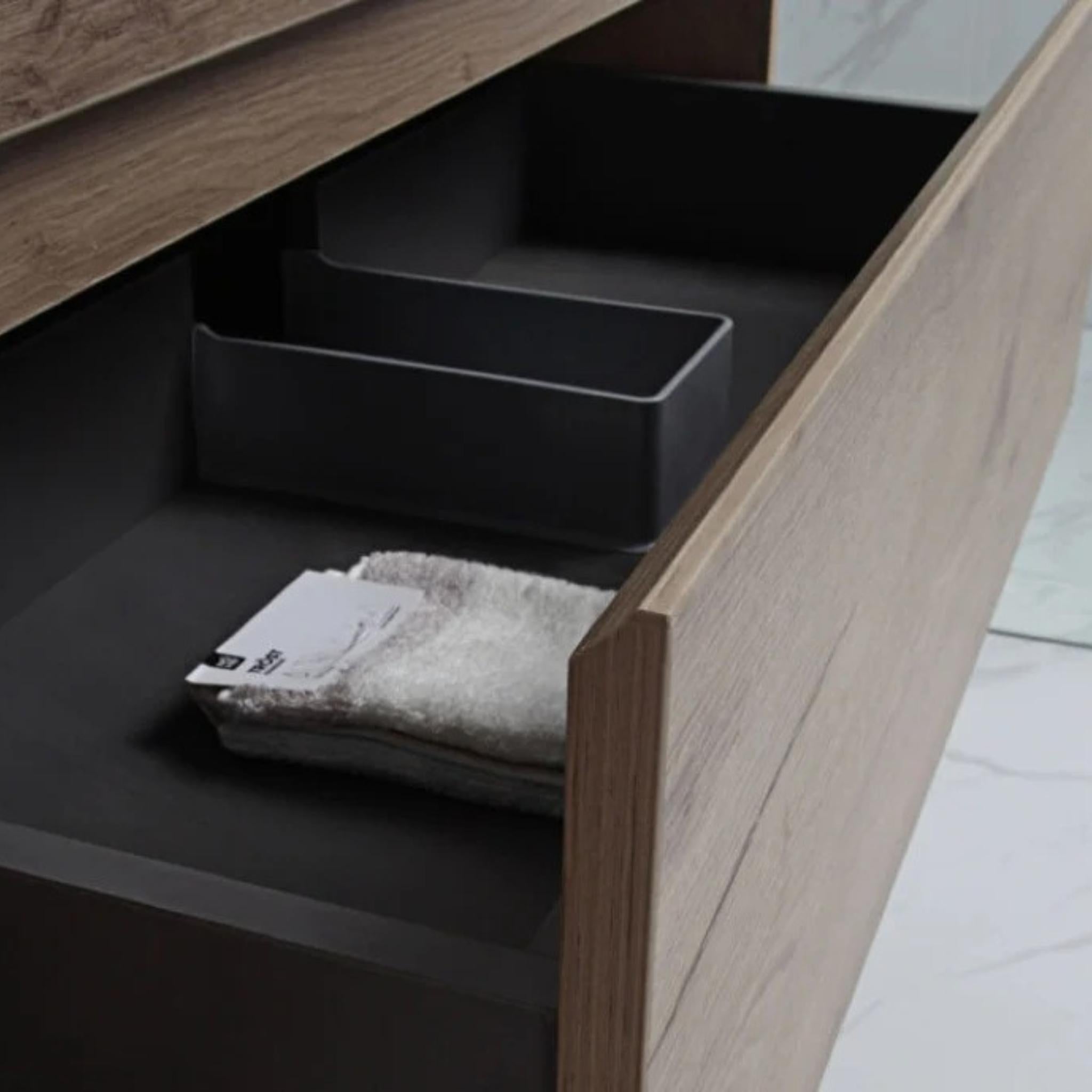 AULIC MAX WHITE OAK 1800MM DOUBLE BOWL FLOOR STANDING VANITY