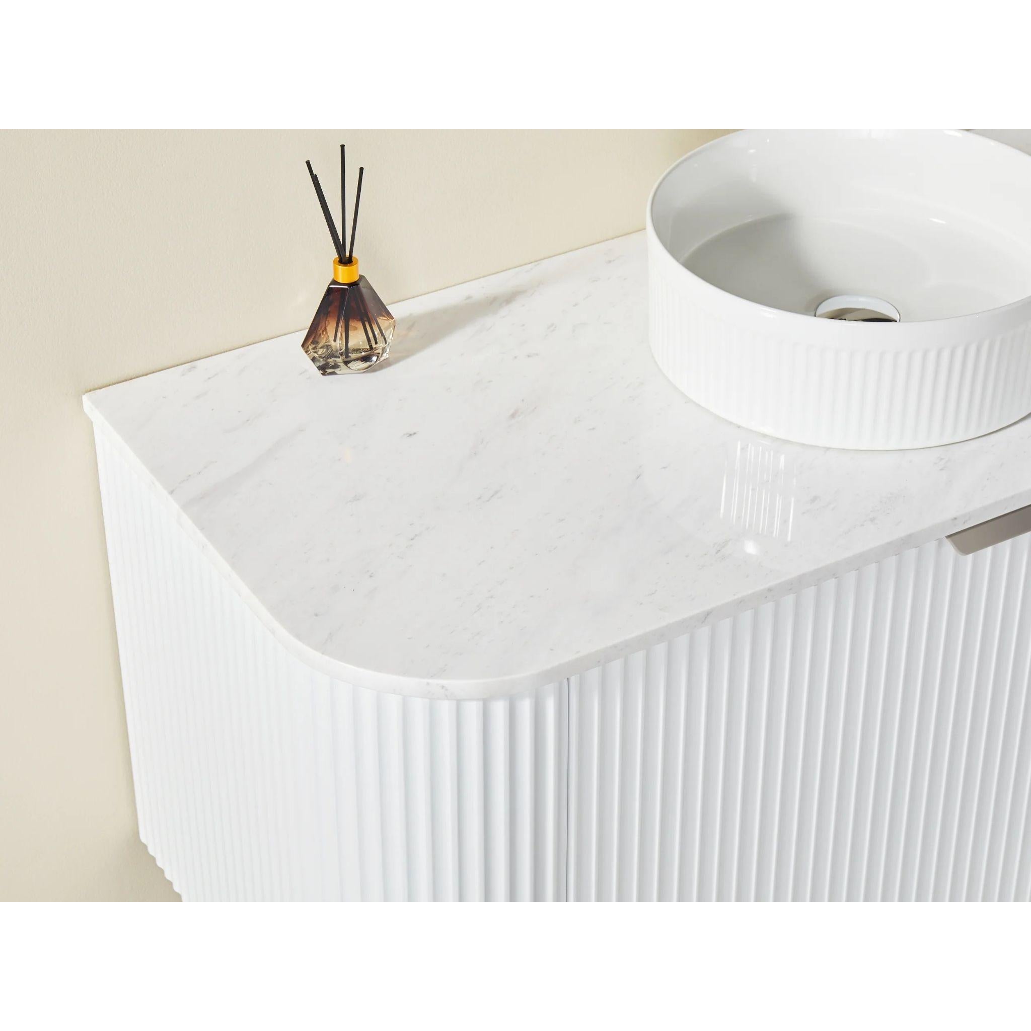 CETO AVALON MATTE WHITE 1200MM SINGLE BOWL WALL HUNG VANITY