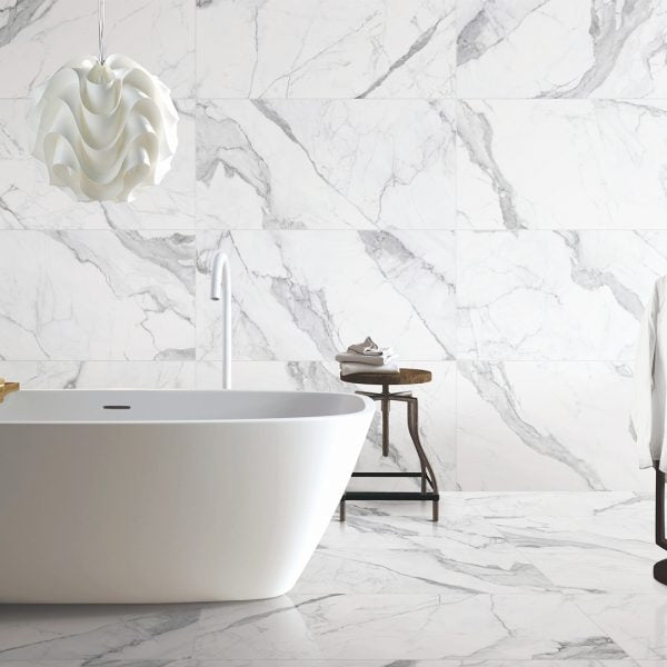 MUSES CALACATTA SATIN 750X1500MM RECTANGULAR TILE (PER BOX)