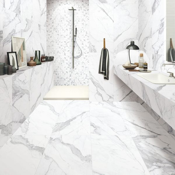 MUSES CALACATTA SATIN 750X1500MM RECTANGULAR TILE (PER BOX)