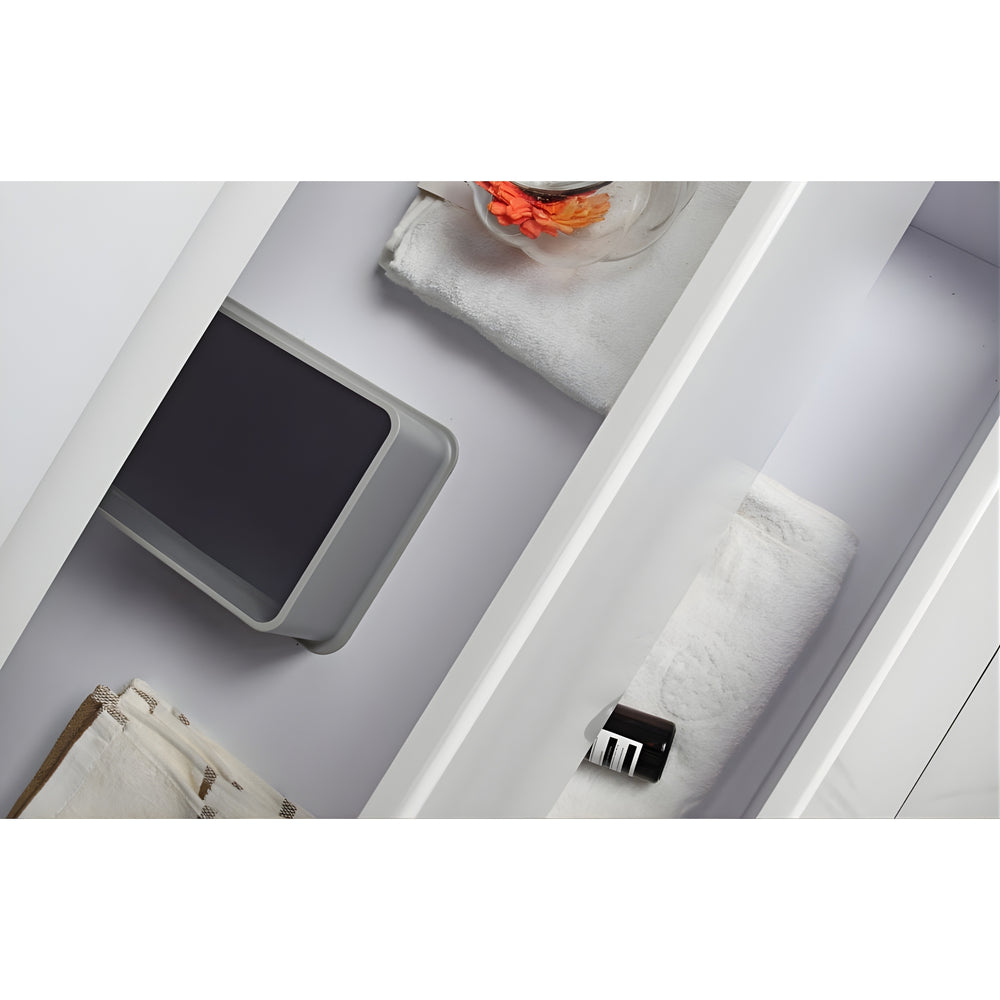 AULIC LEONA GLOSS WHITE 1200MM SINGLE BOWL FLOOR STANDING VANITY