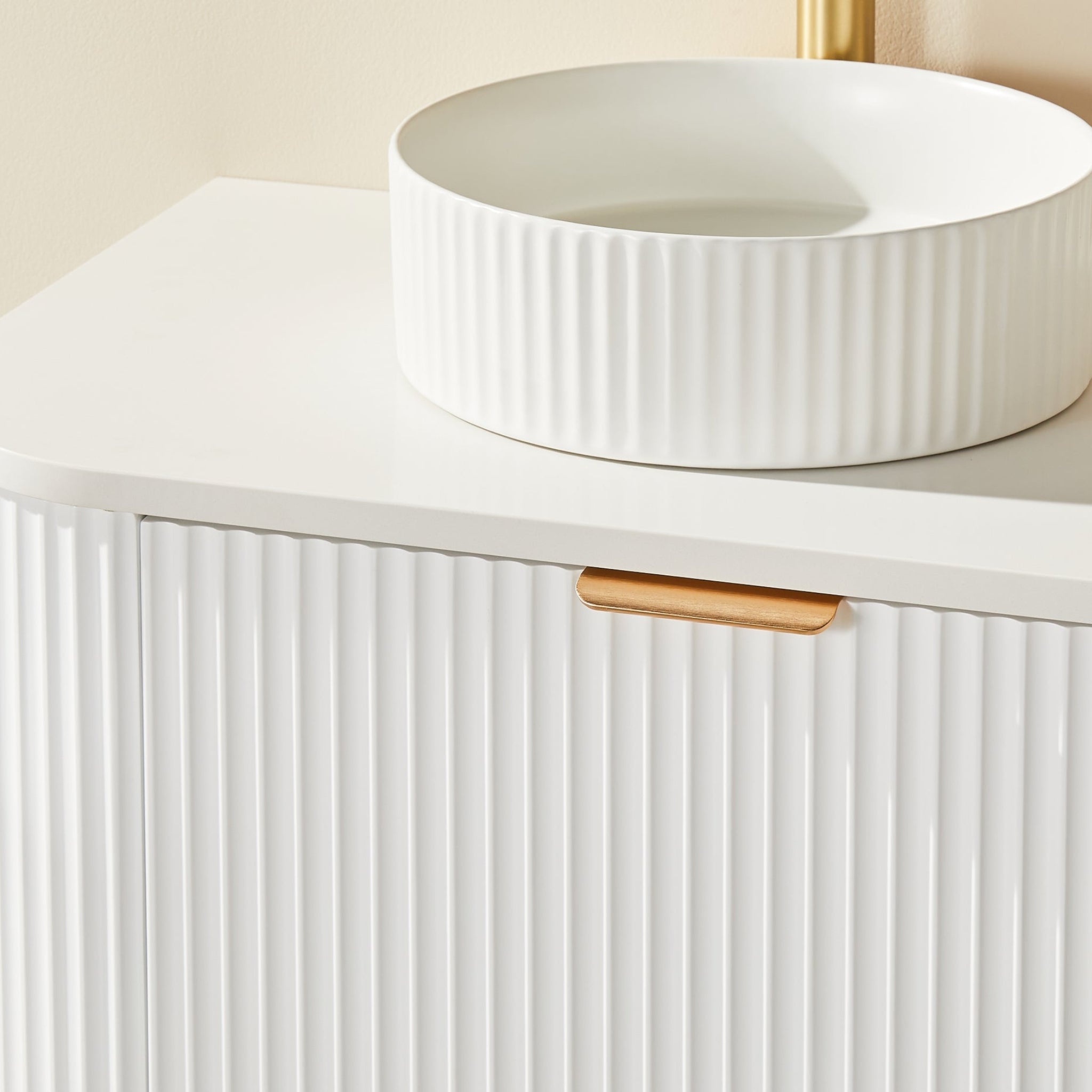 CETO AVALON MATTE WHITE 1500MM DOUBLE BOWL WALL HUNG VANITY