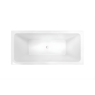 DECINA CARINA ISLAND BATH GLOSS WHITE (AVAILABLE IN 1525MM, 1675MM AND 1750MM)