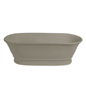 TURNER HASTINGS CAMBRIDGE TITANCAST FREESTANDING OVERFLOW BATHTUB LIGHT FAWN (AVAILABLE IN 1560MM AND 1740MM)
