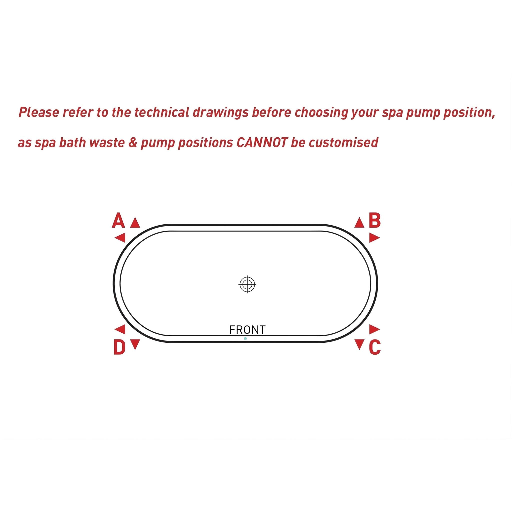 DECINA CAVAL INSET SANTAI SPA BATH GLOSS WHITE 1790MM WITH 12-JETS