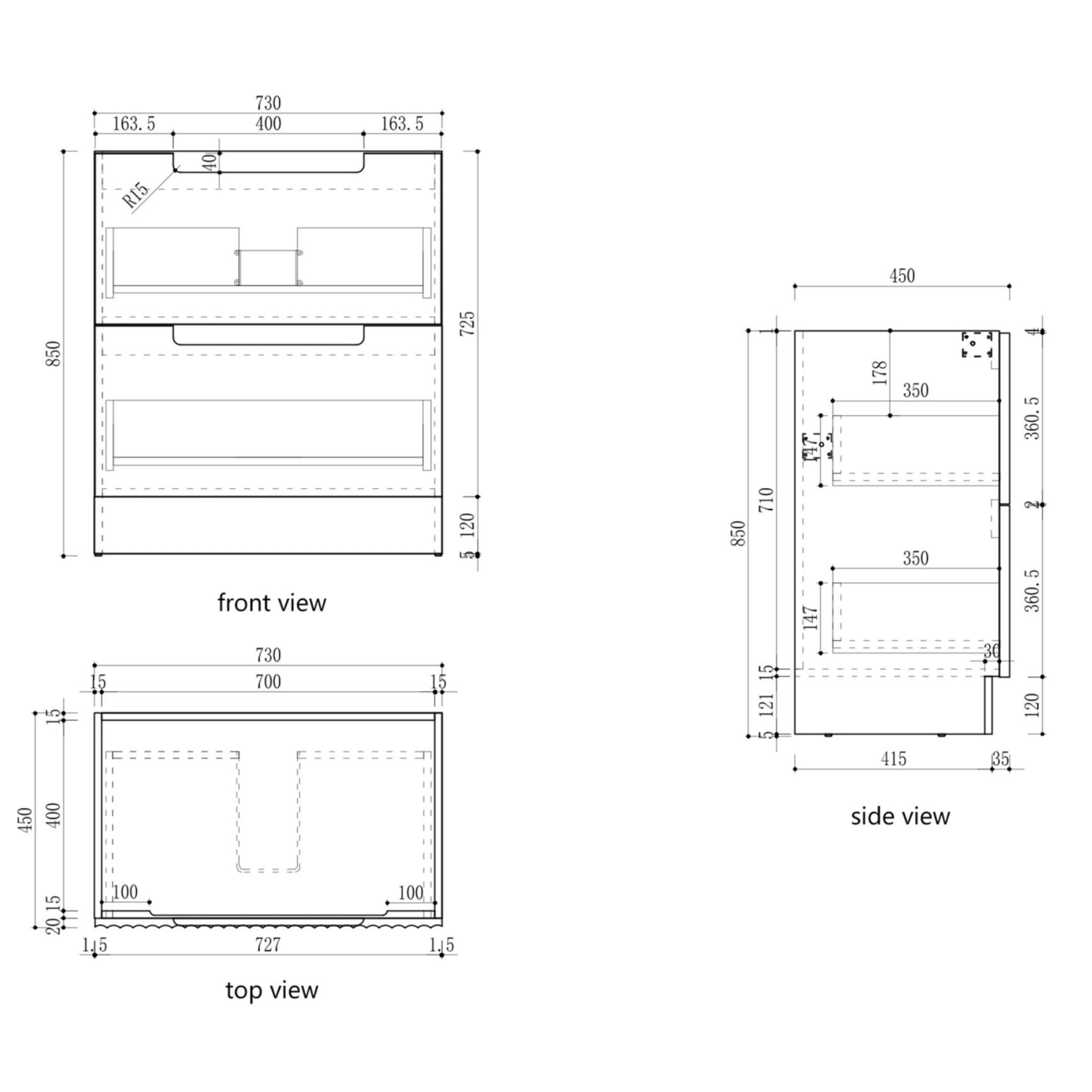 AULIC LOVINA HARVEST OAK 750MM SINGLE BOWL FREESTANDING VANITY