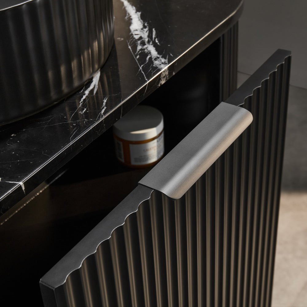 CETO AVALON MATTE BLACK 600MM SINGLE BOWL WALL HUNG VANITY