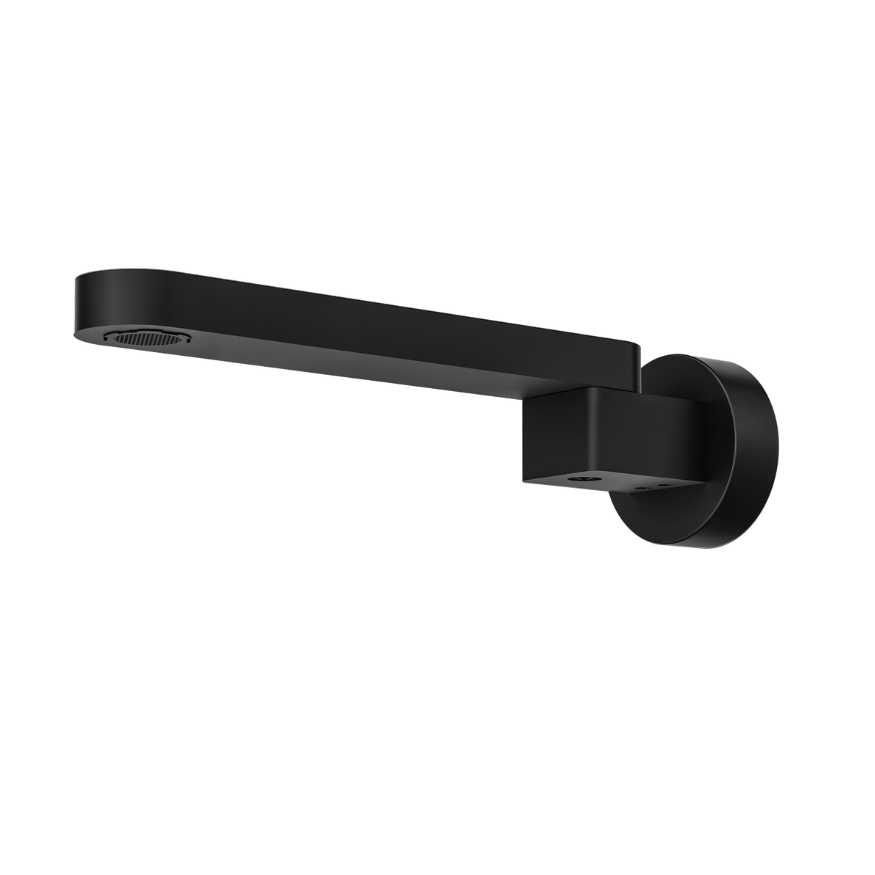 Linsol Capo Swivel Bath Spout 236mm Matte Black