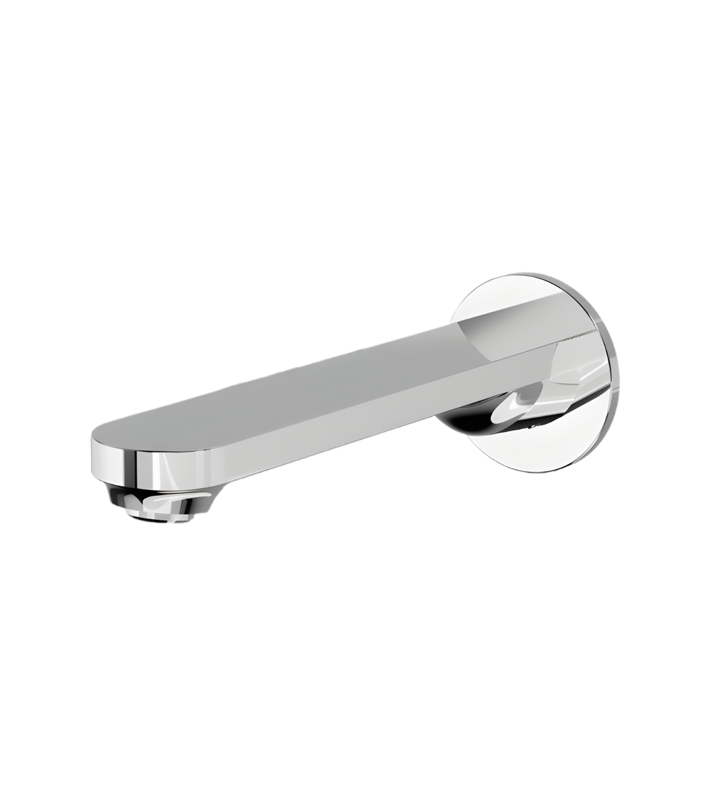 LINSOL CAPO WALL MOUNT BASIN OR BATH SPOUT 200MM CHROME